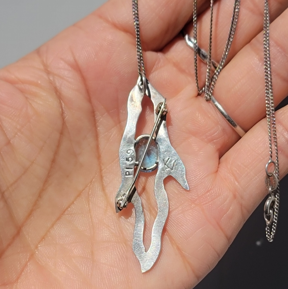 *Rare* Designer Signed Solid 925 Sterling Silver … - image 5